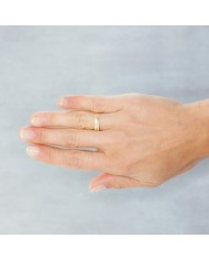 Alianza de Boda de Oro Amarillo Media Caña 4mm 9kl Alianza de Boda de Oro Amarillo Media Caña 4mm 9kl