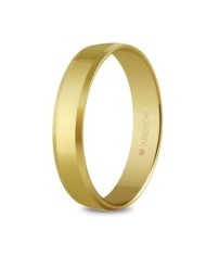 Alianza de Boda de Oro Amarillo Brillo 4mm 9kl