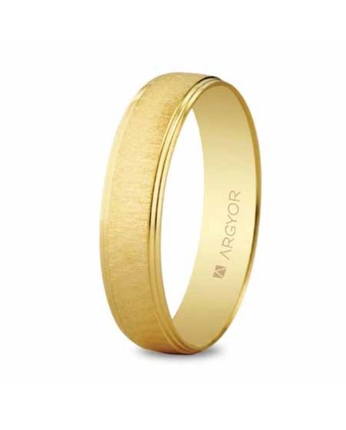 Alianza de Boda de Oro Amarillo Meda Caña 4,5mm 18kl Alianza de Boda de Oro Amarillo Meda Caña 4,5mm 18kl