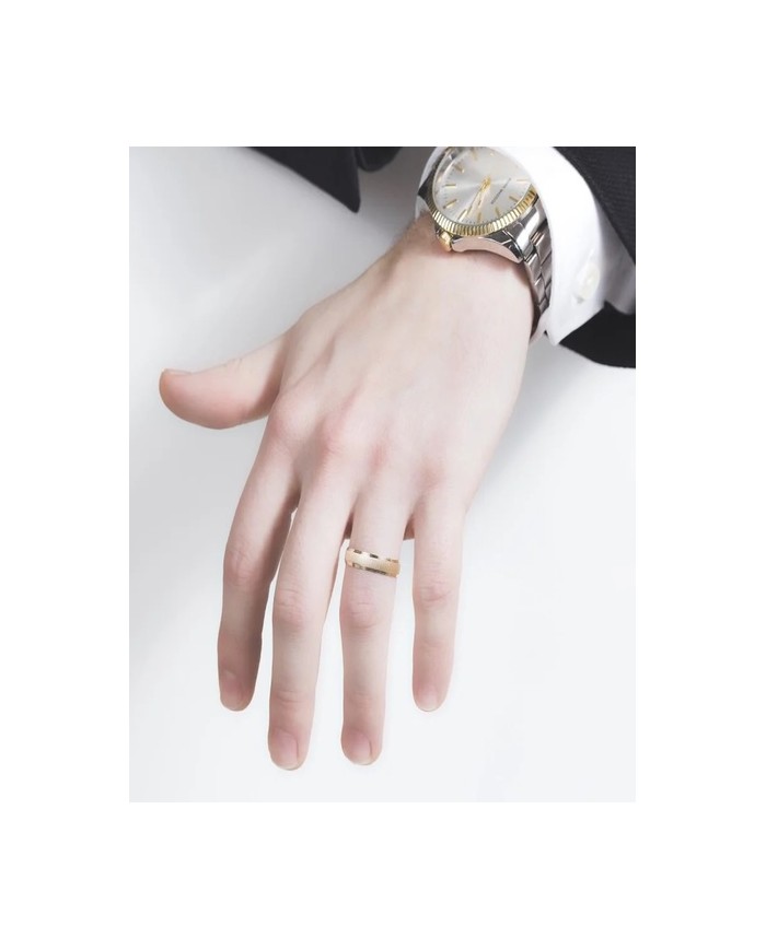 Alianza de Boda de Oro Amarillo Meda Caña 4,5mm 18kl