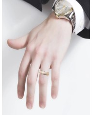 Alianza de Boda de Oro Amarillo Meda Caña 4,5mm 18kl