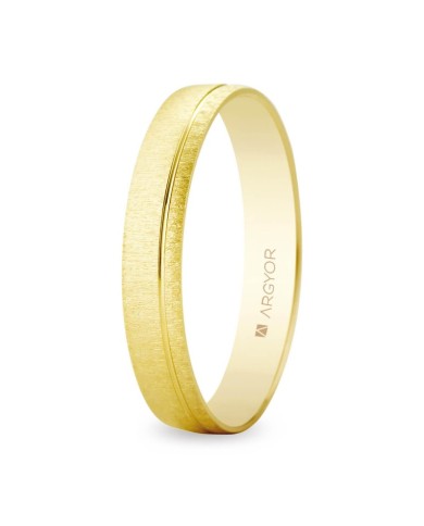 Alianza de Boda de Oro Amarillo Mate 3,5mm 18kl Alianza de Boda de Oro Amarillo Mate 3,5mm 18kl
