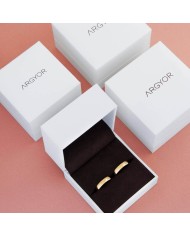 Alianza de Boda de Oro Amarillo Mate 3,5mm 18kl