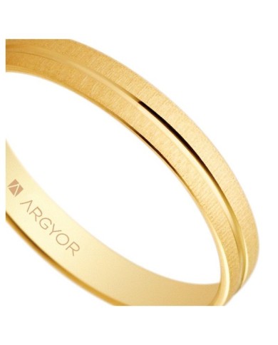 Alianza de Boda de Oro Amarillo Mate 3mm 18kl Alianza de Boda de Oro Amarillo Mate 3mm 18kl