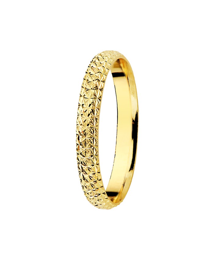 Alianza de Boda de Oro Amarillo Estriada 2mm 9kl