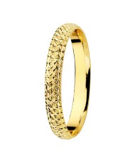Alianza de Boda de Oro Amarillo Estriada 2mm 9kl