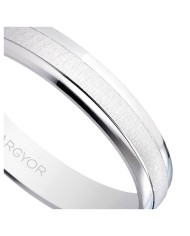 Alianza de Boda de Oro Blanco 3,5mm 9kl