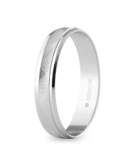 Alianza de boda de plata con diseño facetado (5740501) Alianza de boda de plata con diseño facetado (5740501)