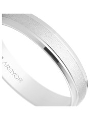 Alianza de plata brillo/mate 4mm (5740312)