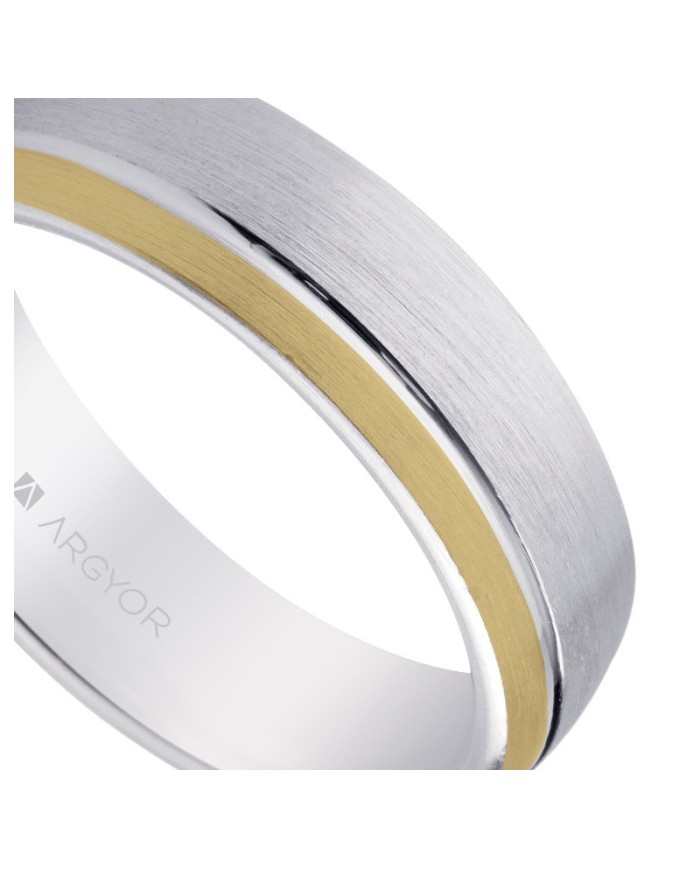 Alianza de plata de diseño para hombre 5,5mm (5755050ND1) Alianza de plata de diseño para hombre 5,5mm (5755050ND1)