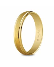 Alianza de Boda de Oro Acabado Mixto 4mm 9kl