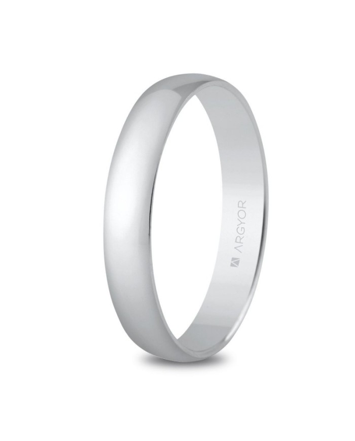 Alianza de plata media caña 3,5mm (57353)