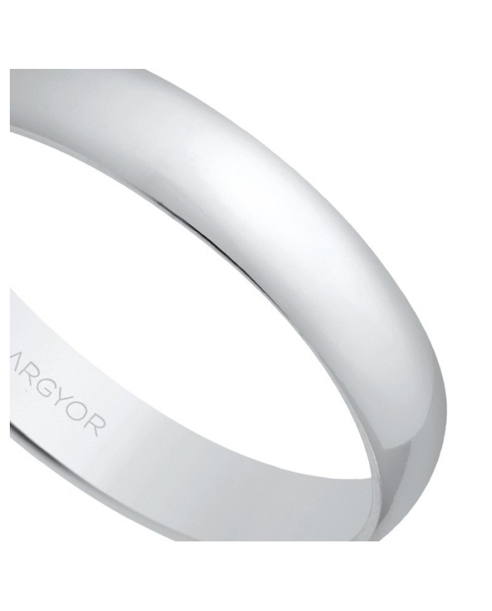 Alianza de plata media caña 3,5mm (57353)