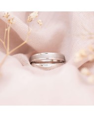 Alianza de boda plata 1ª Ley acabado mate-brillo (5740044)