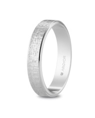 Alianza de plata ley 925 texturizada 4 mm (5740528)