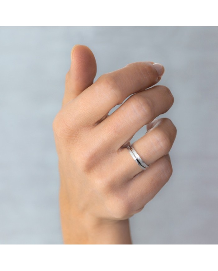 Alianza de plata acabado hielo (5745511)