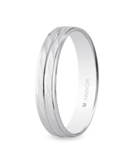 Alianza de plata con baño de rodio 4mm (5740340) Alianza de plata con baño de rodio 4mm (5740340)