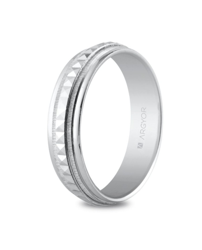 Alianza de plata 5mm facetada (5750152)