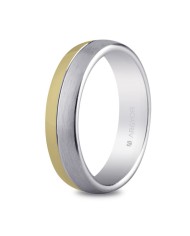 Alianza de plata diseño bicolor mate-brillo 5mm (5750029D1)