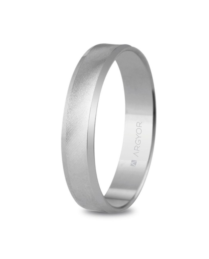 Alianza de plata 4mm biselada (5740308)