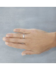 Alianza de plata 4mm biselada (5740308)