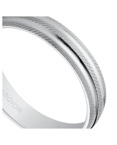 Alianza de plata 4mm facetada (5740037) Alianza de plata 4mm facetada (5740037)