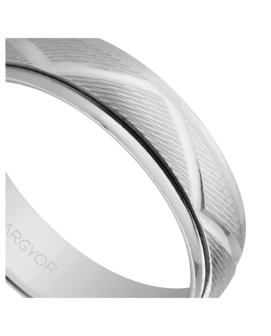 Alianza de plata 5mm diseño zig-zag (5750138) Alianza de plata 5mm diseño zig-zag (5750138)