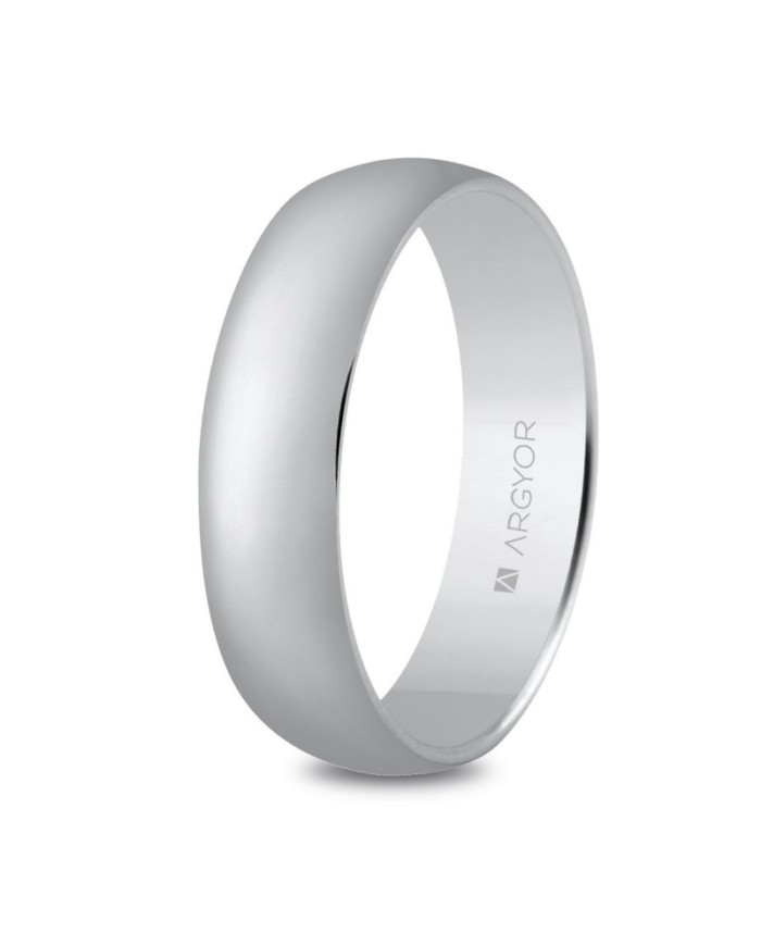 Alianza de plata media caña 5mm (57505)