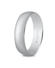 Alianza de plata media caña 5mm (57505)