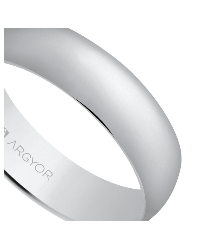 Alianza de plata media caña 5mm (57505)