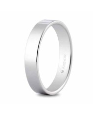 Alianza de plata 4mm pulida confort (5740002)