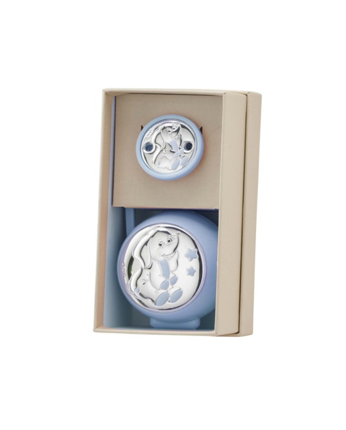SET PINZA + P.CHUPETES ELEFANTE AZUL