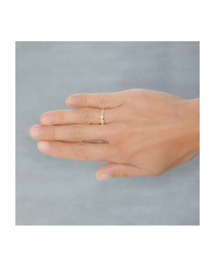 Alianza de Boda de Oro Brillo 3,5mm 9kl