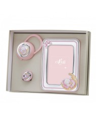 SET PINZA+P.CHUPETES+P.FOTOS 10X15 ELEFANTE LUNA ROSA