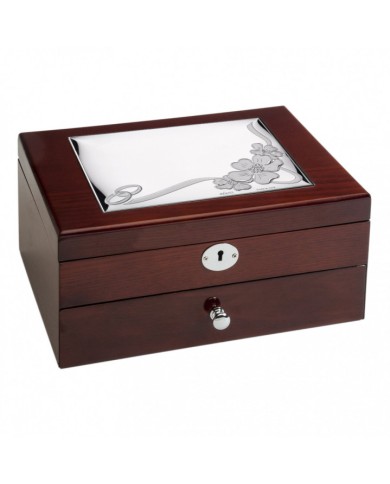 JOYERO CONMEMORATIVO 21X14X18 CON CAJON Y LLAVE JOYERO CONMEMORATIVO 21X14X18 CON CAJON Y LLAVE