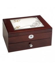 JOYERO CONMEMORATIVO 21X14X18 CON CAJON Y LLAVE