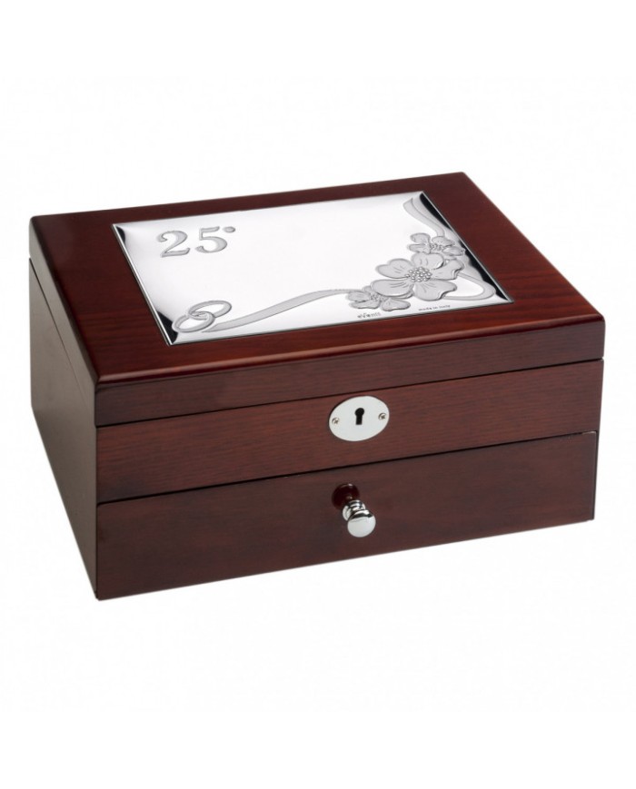 JOYERO CONMEMORATIVO 25 Aniv CON CAJON Y LLAVE