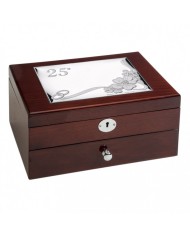 JOYERO CONMEMORATIVO 25 Aniv CON CAJON Y LLAVE