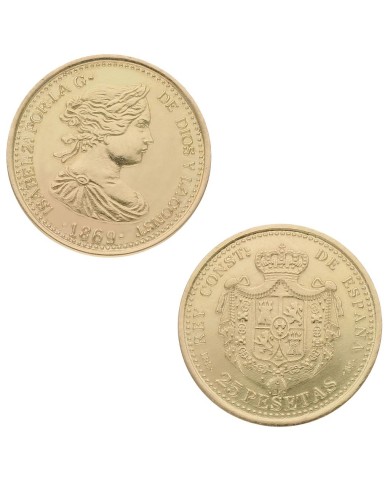 ARRAS 1Moneda ORO 18KL ISABELINAS 18MM