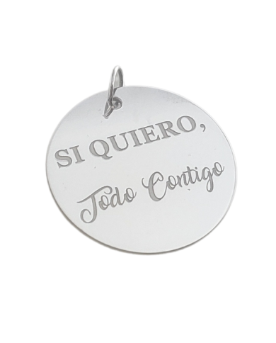 CHAPA PARA RAMO DE NOVIA PLATA 25 mm