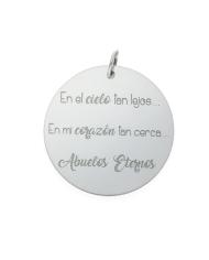 CHAPA PARA RAMO DE NOVIA PLATA 30 mm