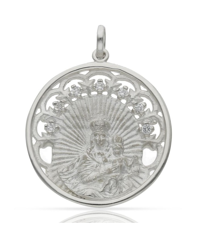 MEDALLA V. DEL CARMEN PLATA 925MM - 30MM