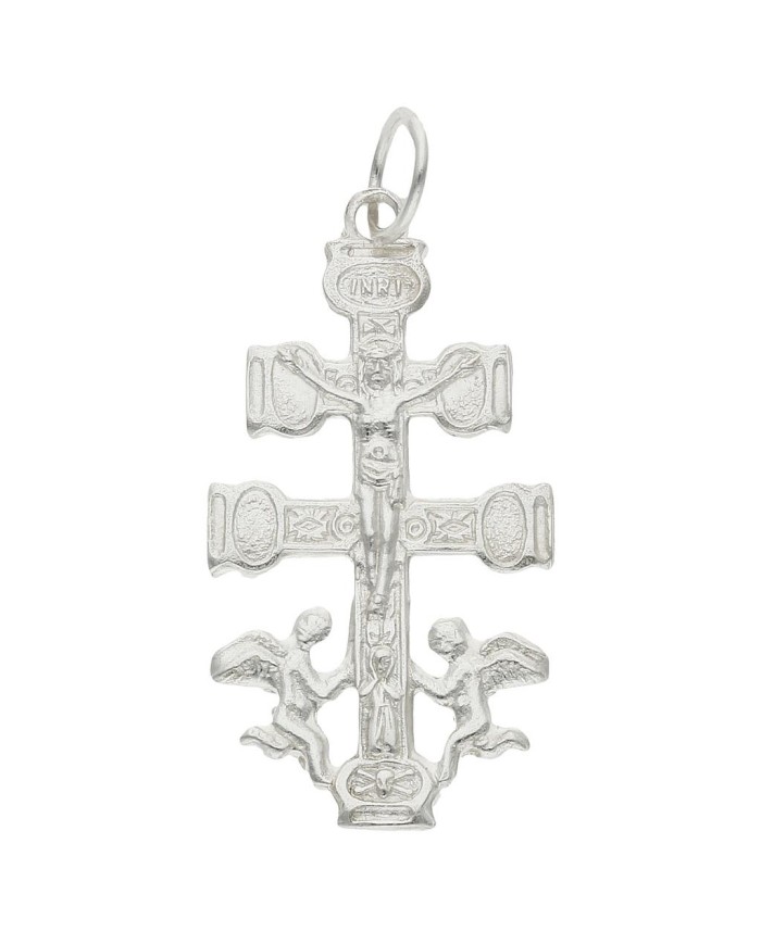CRUZ PLATA 925MM CARAVACA - 15X28MM