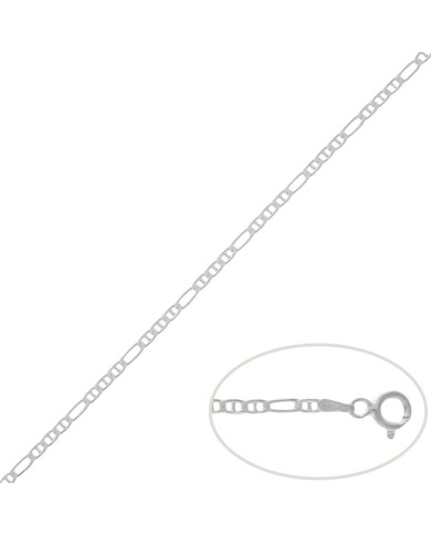 CADENA PLATA 925MM ANCLA - 2.50MM