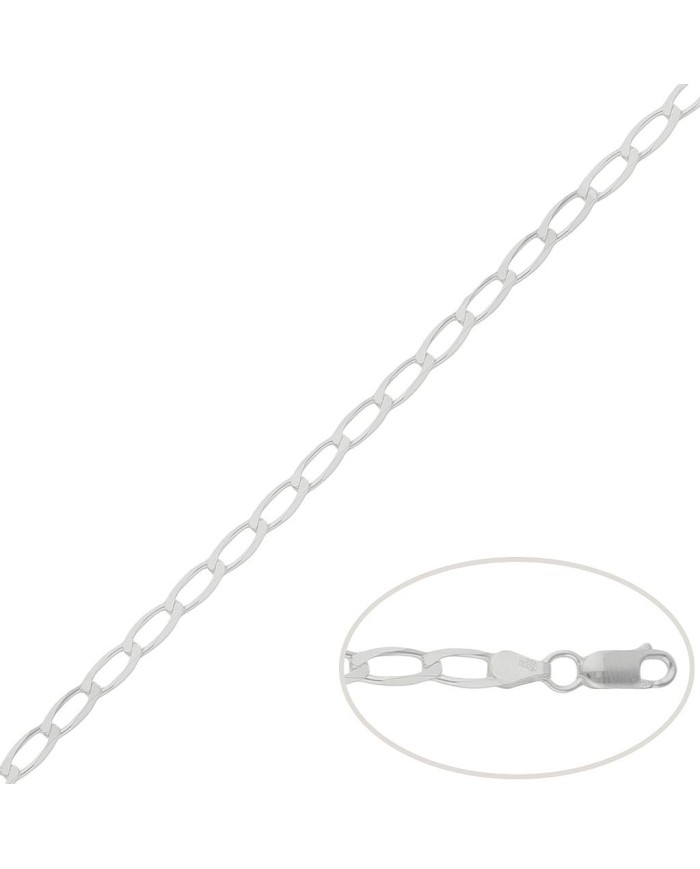 CADENA PLATA 925MM BILBAO - 4MM