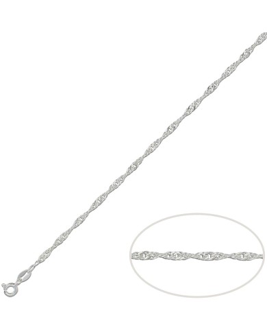 CADENA PLATA 925MM SINGAPUR - 2.50MM