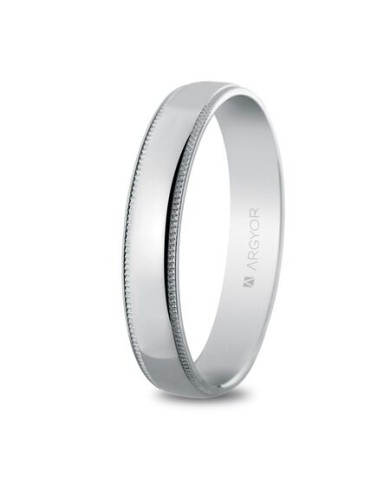Alianza de Boda de Oro Blanco 4mm 5B40512
