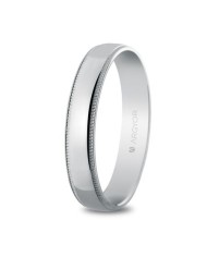 Alianza de Boda de Oro Blanco 4mm 5B40512