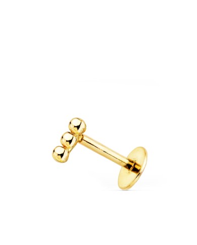 Piercing oro 18k sin circonitas
