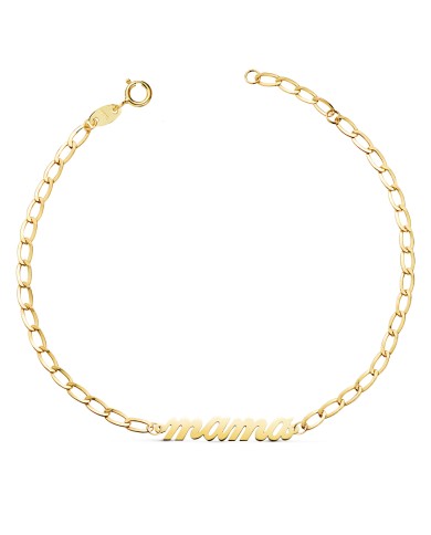 Pulsera mamá oro 18k